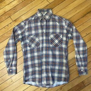 Pendleton Vintage Casual Plaid Shirt in Blue and Brown